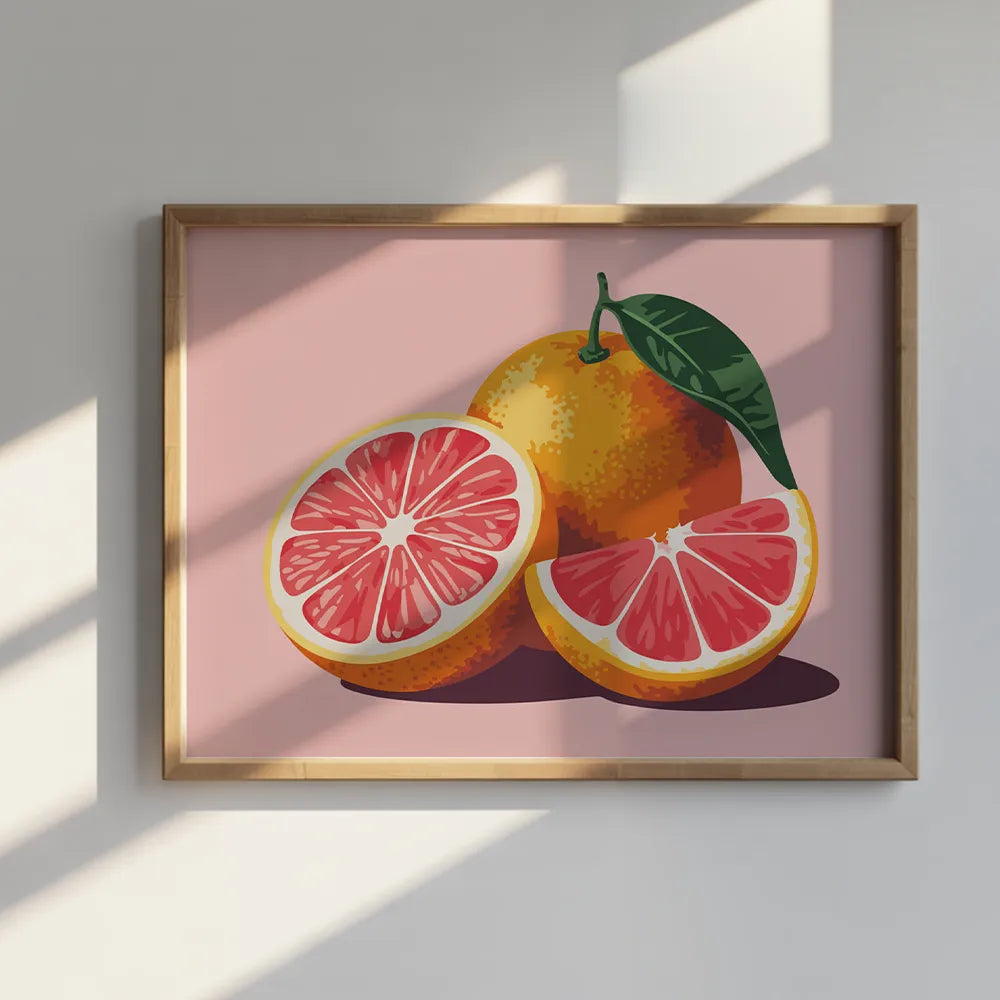 Malen nach Zahlen - Grapefruit-Tagtraum