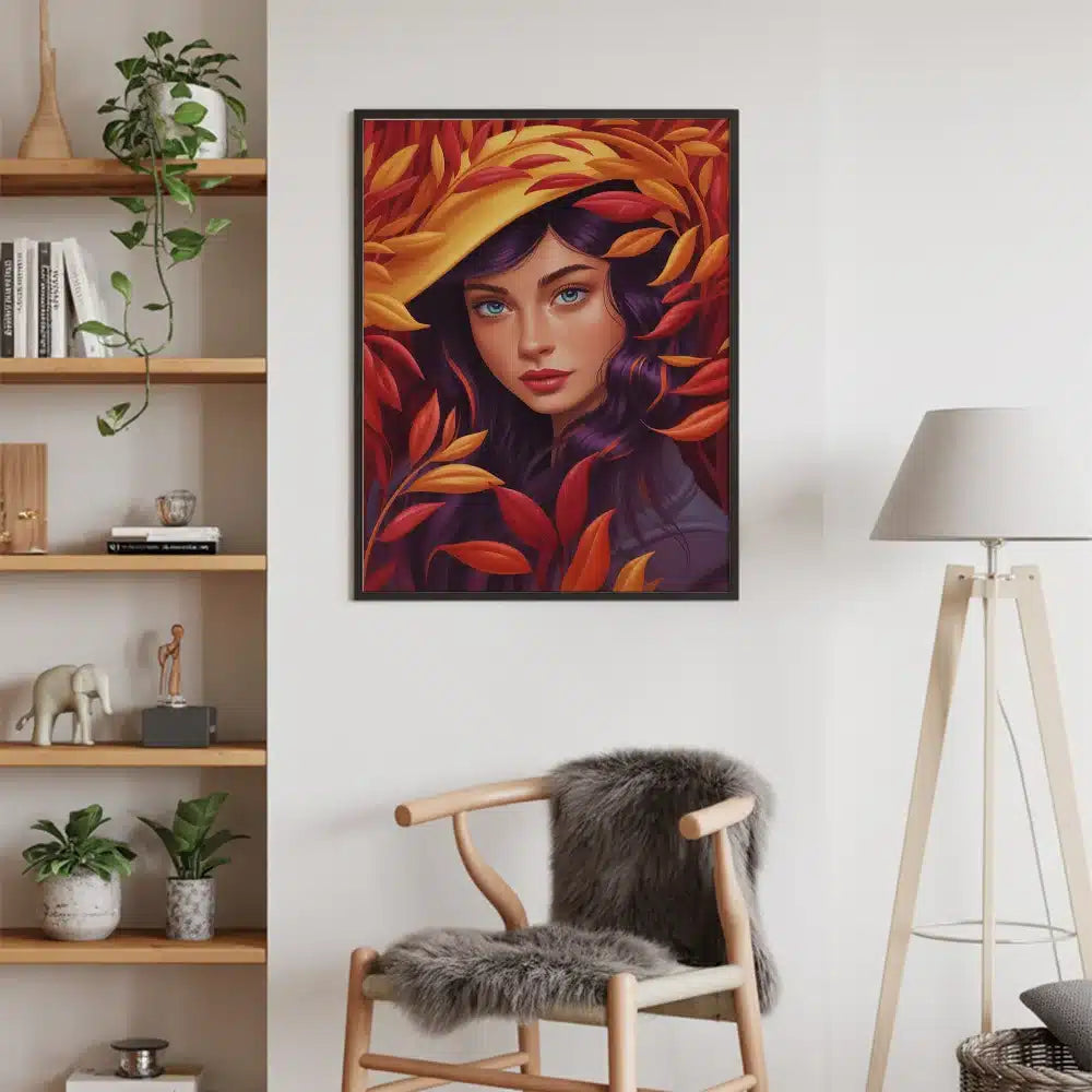 Malen nach Zahlen - Herbstliche Eleganz – Blumenfrauen