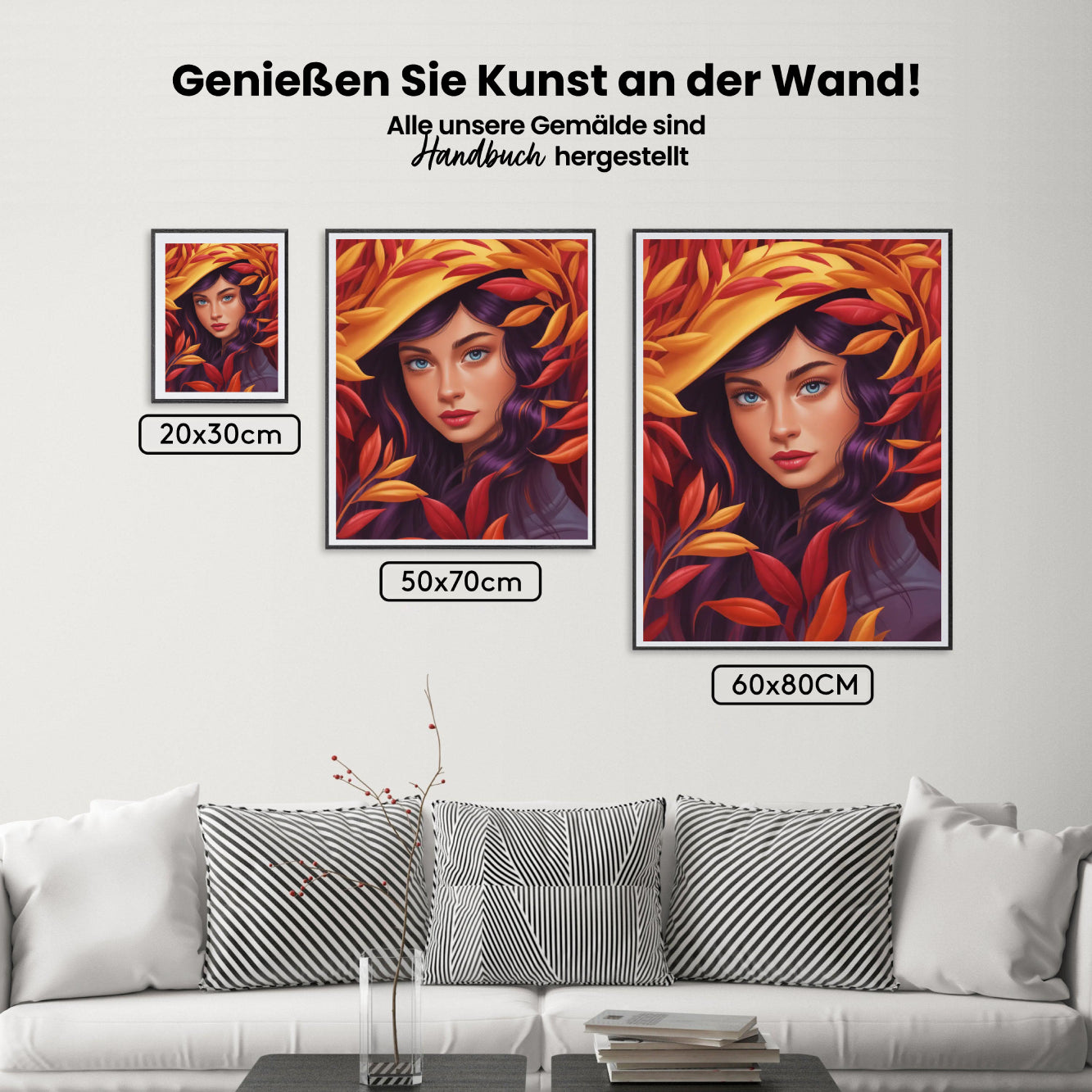 Malen nach Zahlen - Herbstliche Eleganz – Blumenfrauen