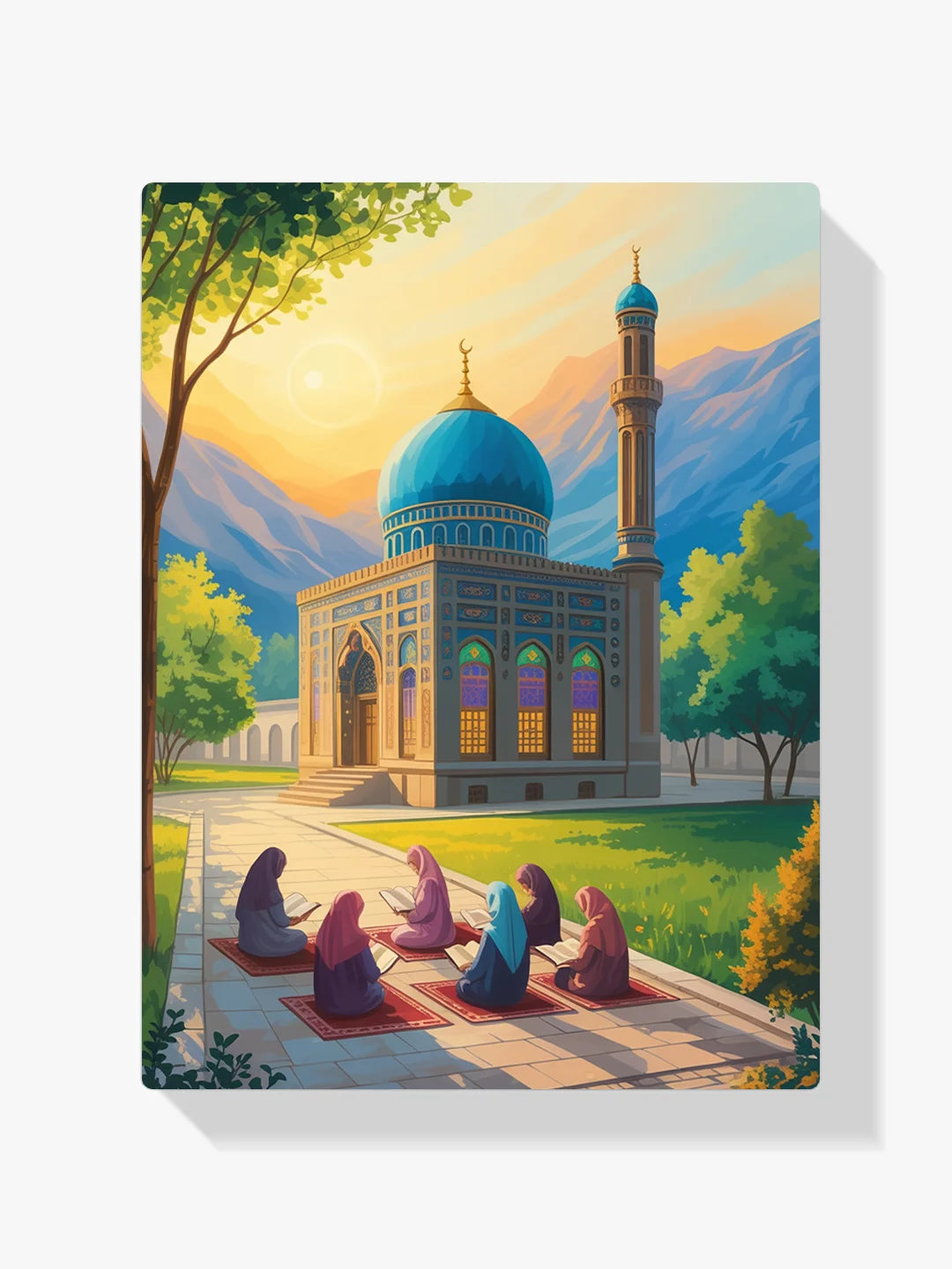 Malen nach Zahlen - Iftar in der Moschee