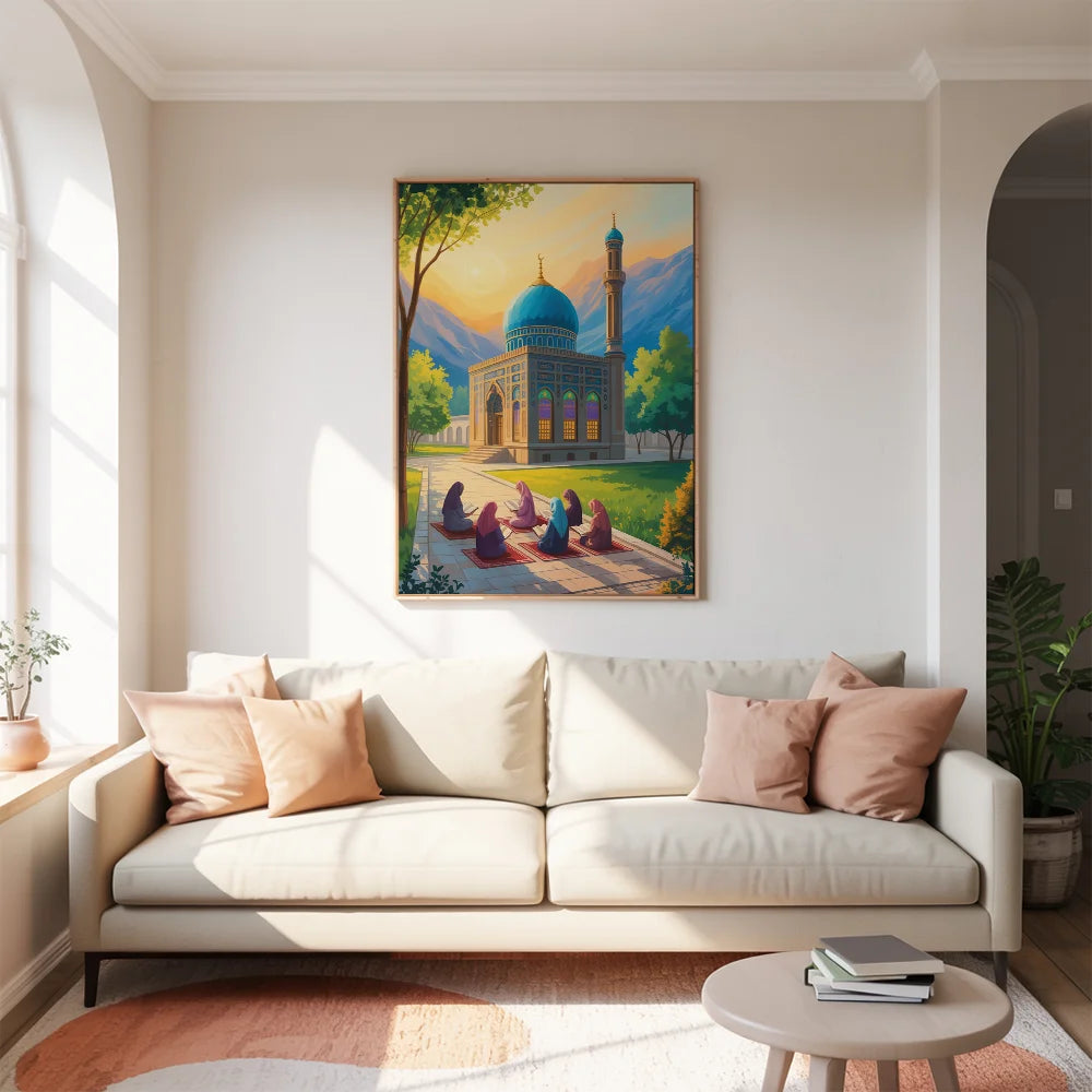 Malen nach Zahlen - Iftar in der Moschee