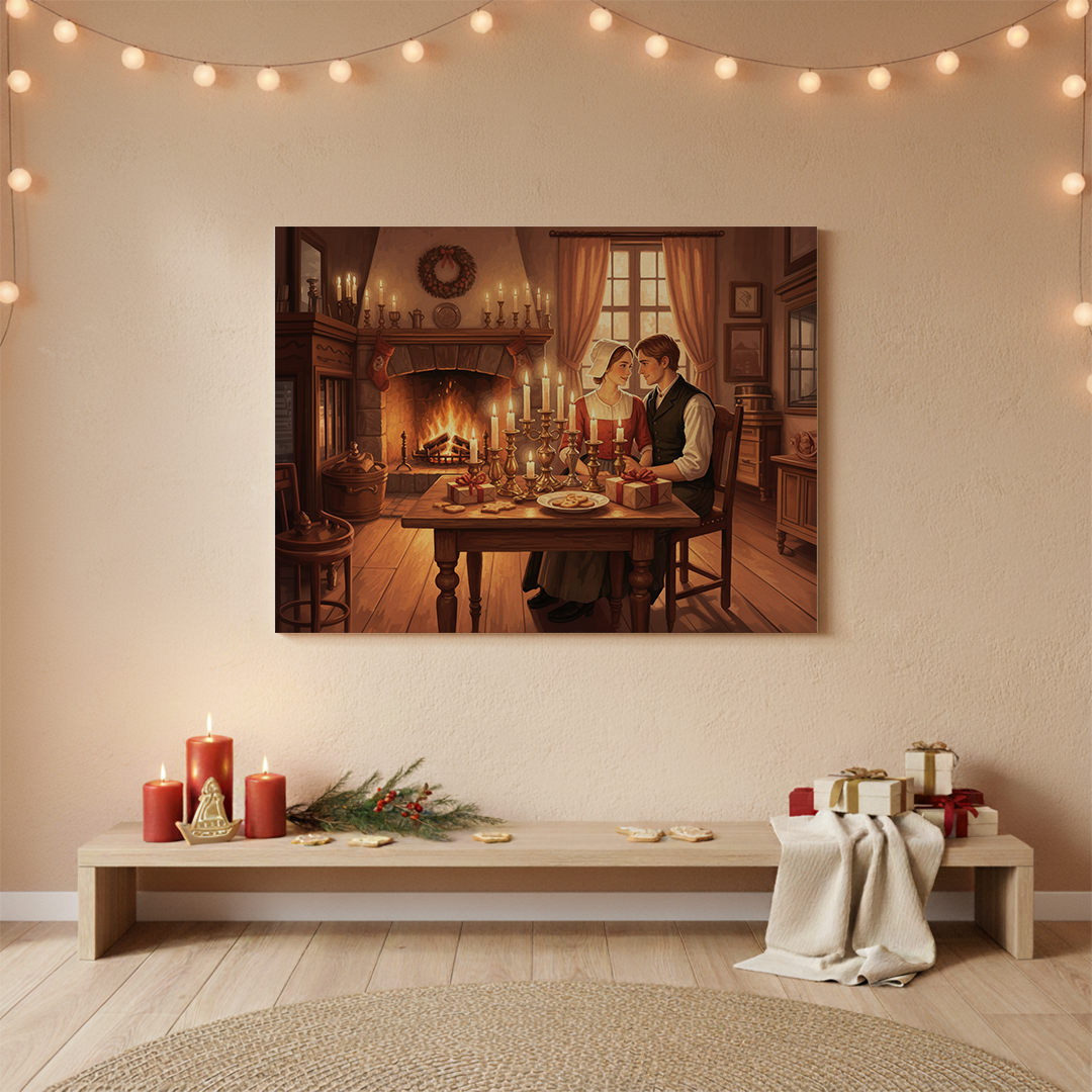 Malen nach Zahlen - Kerzenscheinmomente