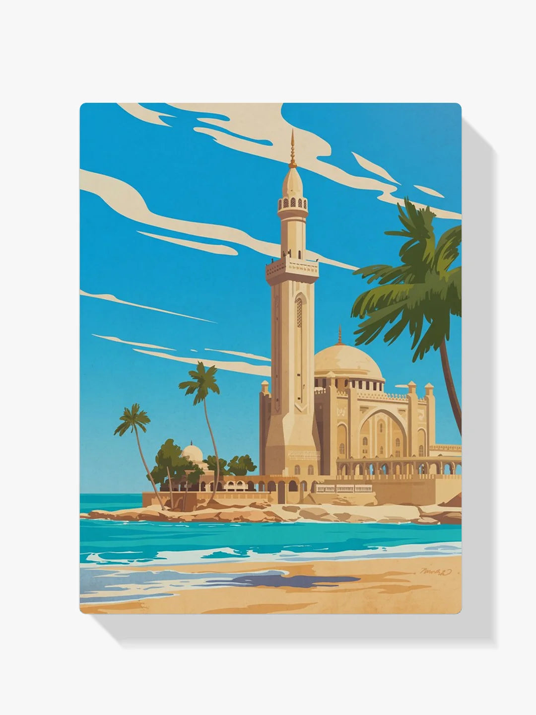 Malen nach Zahlen - Küstenmoschee