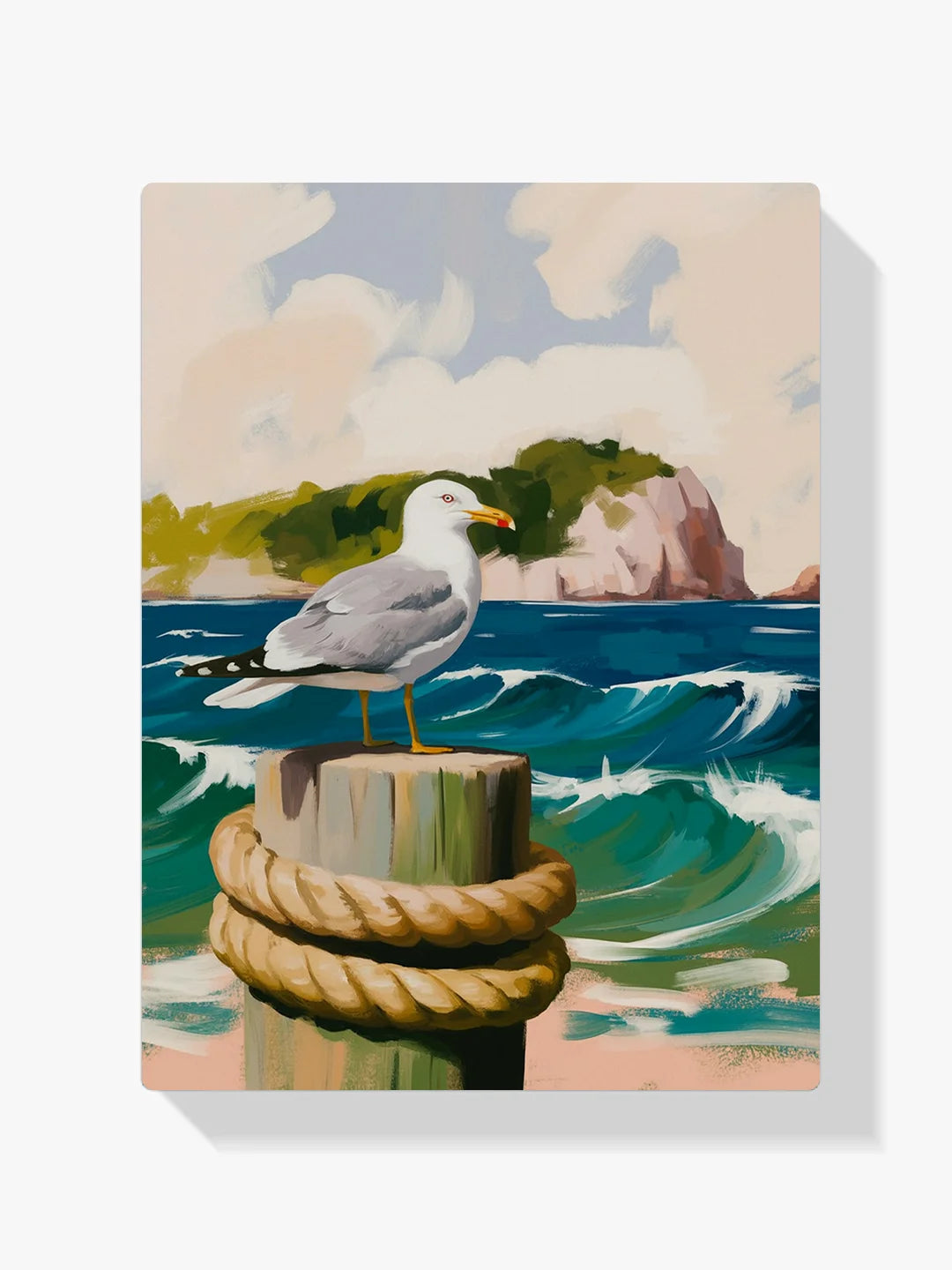 Malen nach Zahlen - Küstenmöwe