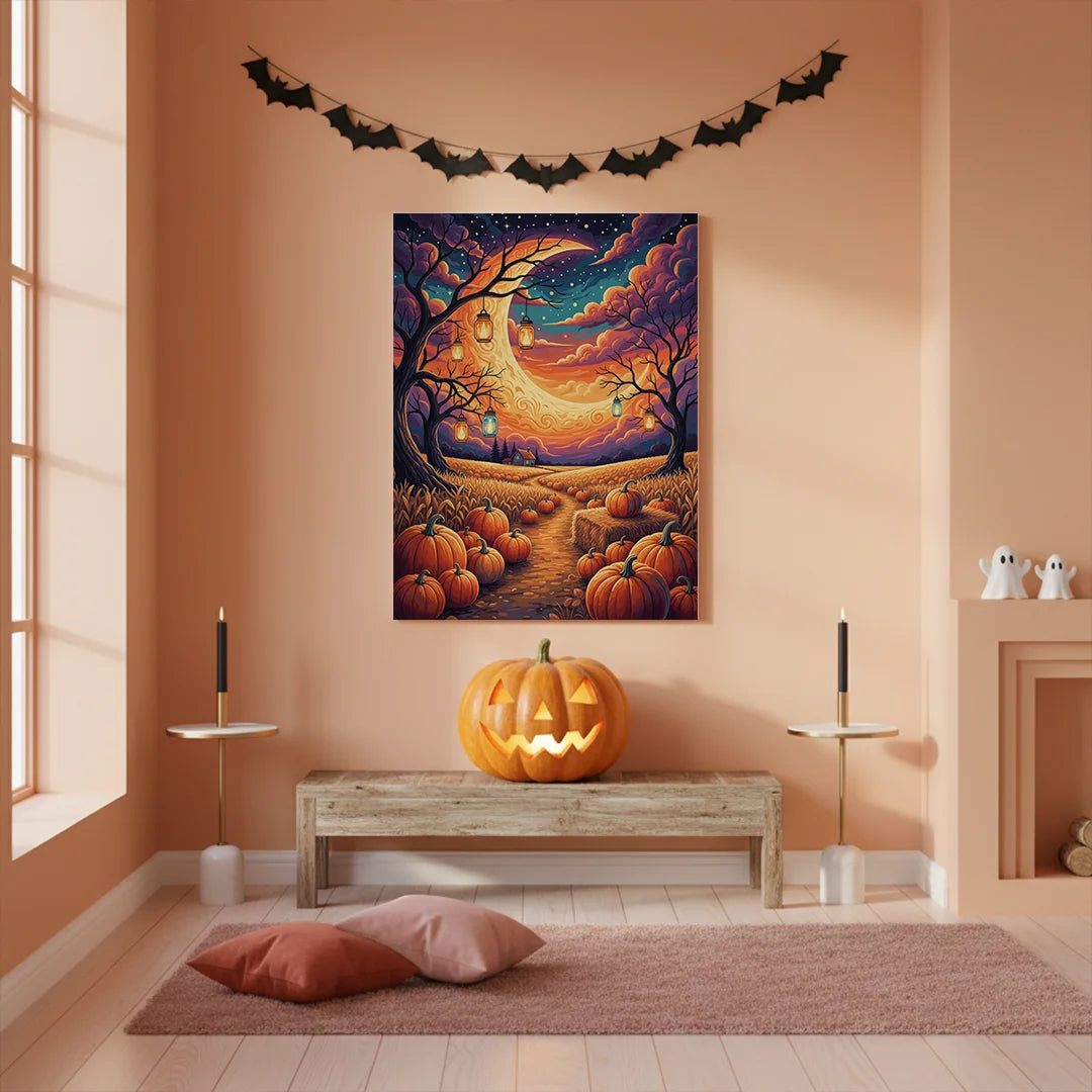 Malen nach Zahlen - Laternen des Oktobers