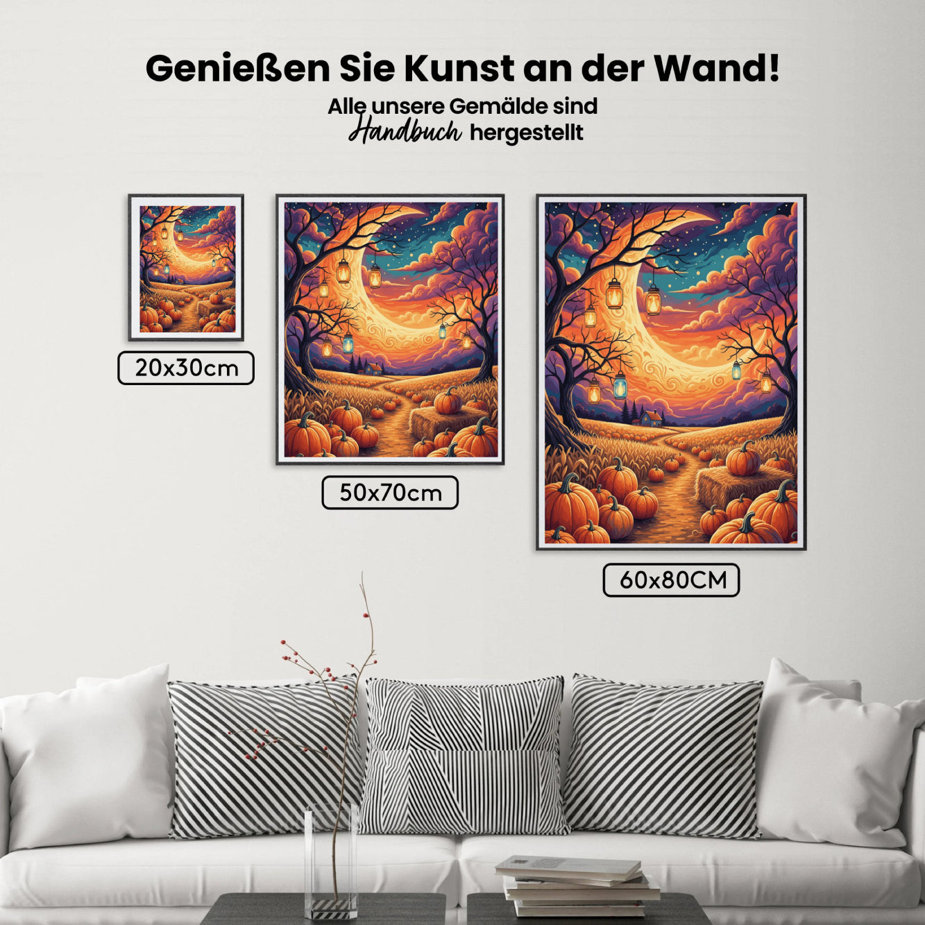 Malen nach Zahlen - Laternen des Oktobers