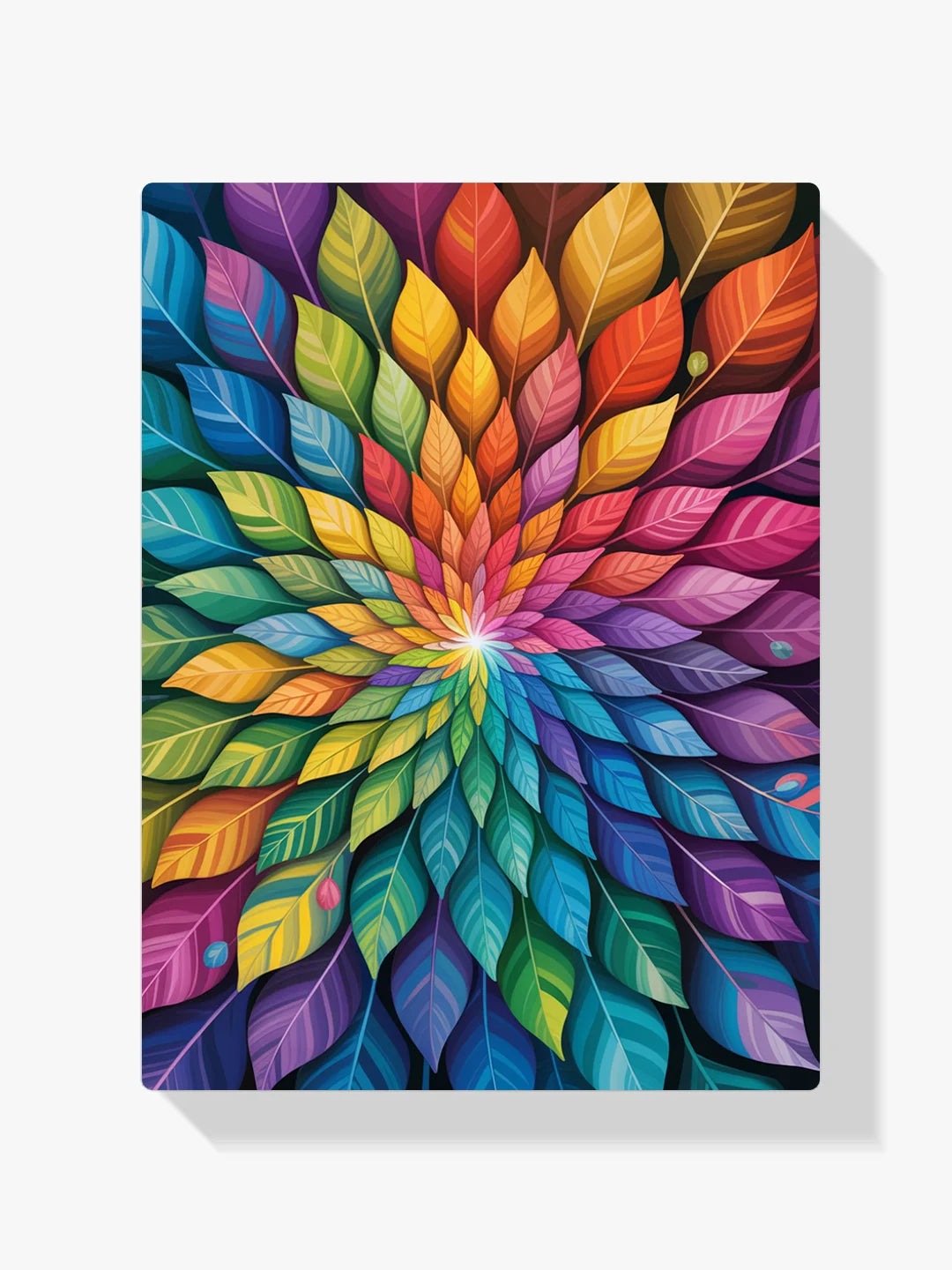 Malen nach Zahlen - Lebendiger Blätterrausch – Mandalas