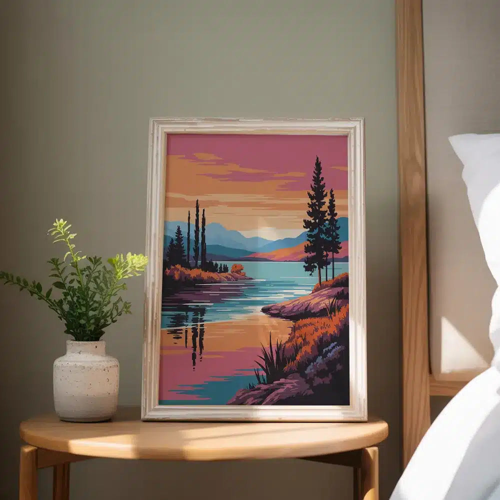 Malen nach Zahlen - Mandarinen-Horizont