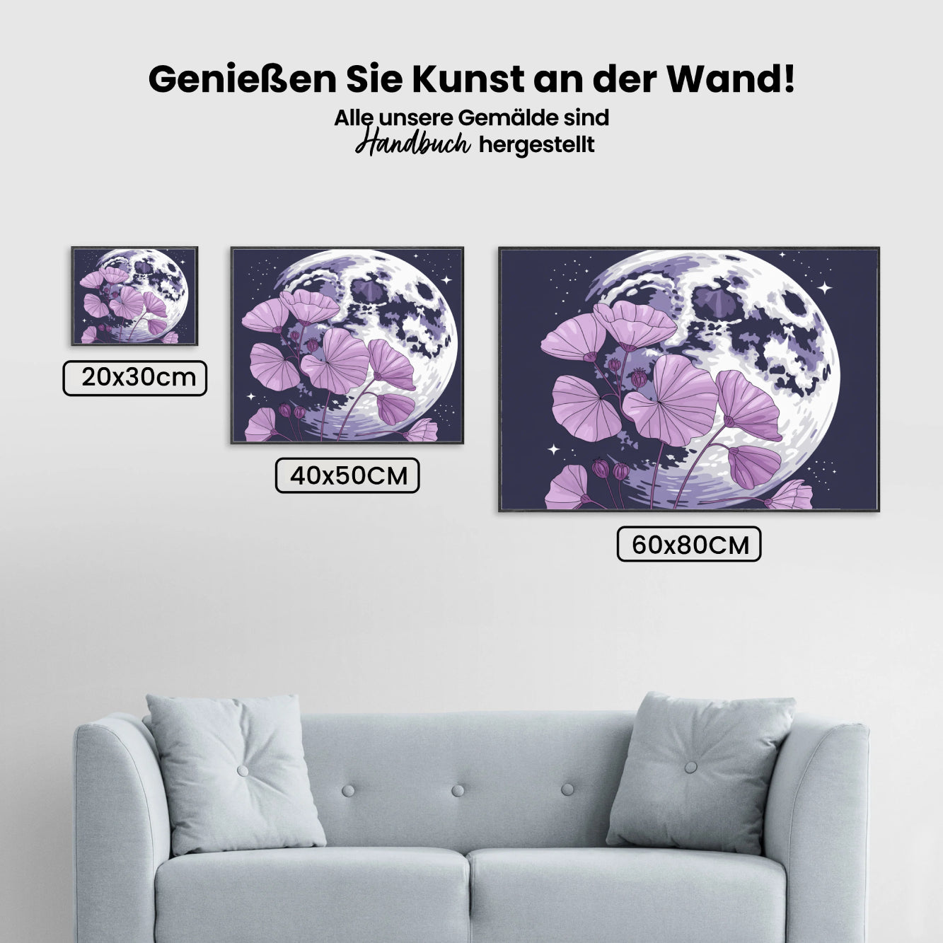 Malen nach Zahlen - Mondviole