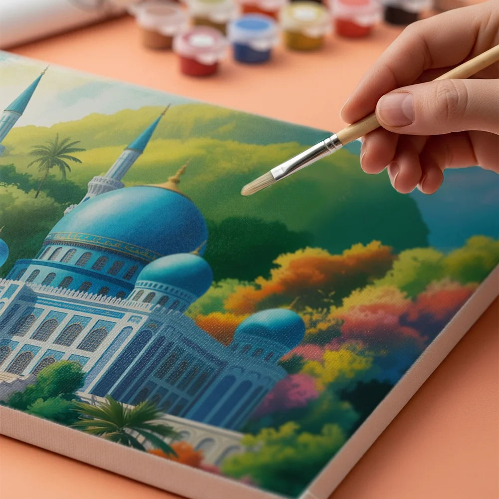 Malen nach Zahlen - Moschee im Paradies