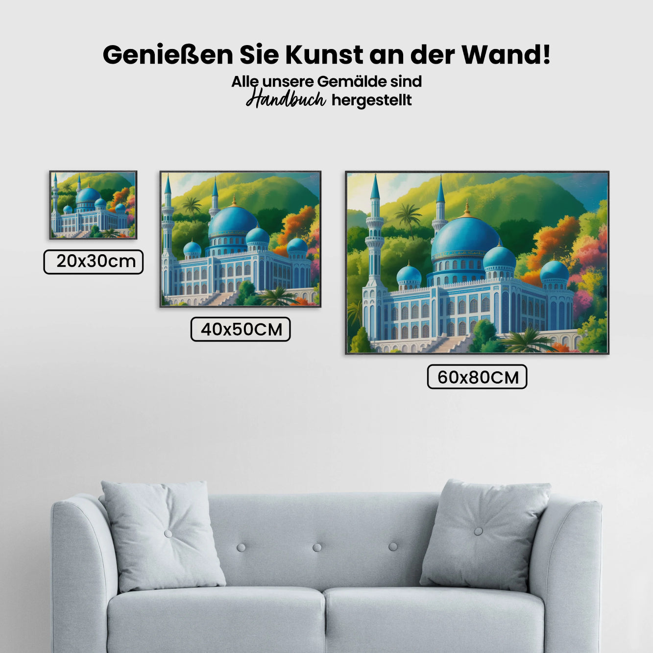 Malen nach Zahlen - Moschee im Paradies