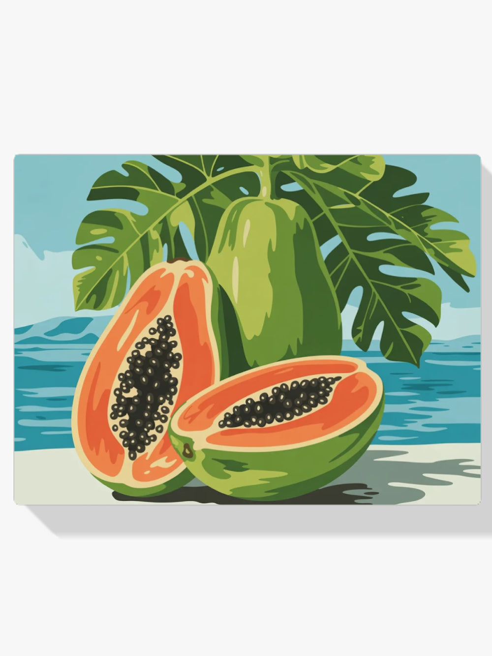 Malen nach Zahlen - Papaya-Mirage