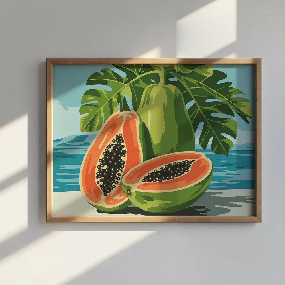 Malen nach Zahlen - Papaya-Mirage