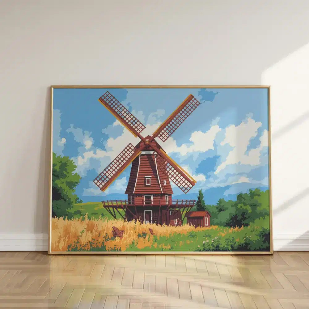Malen nach Zahlen - Pfeifen der Windmühle