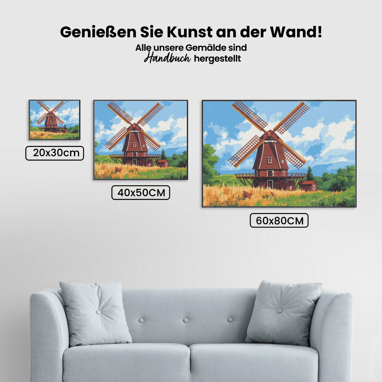Malen nach Zahlen - Pfeifen der Windmühle