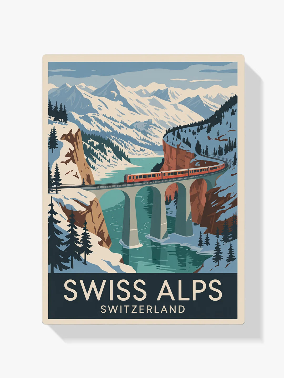 Malen nach Zahlen - Schweizer Alpen, Schweiz