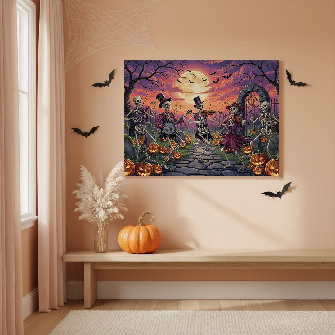 Malen nach Zahlen - Skeletttanz