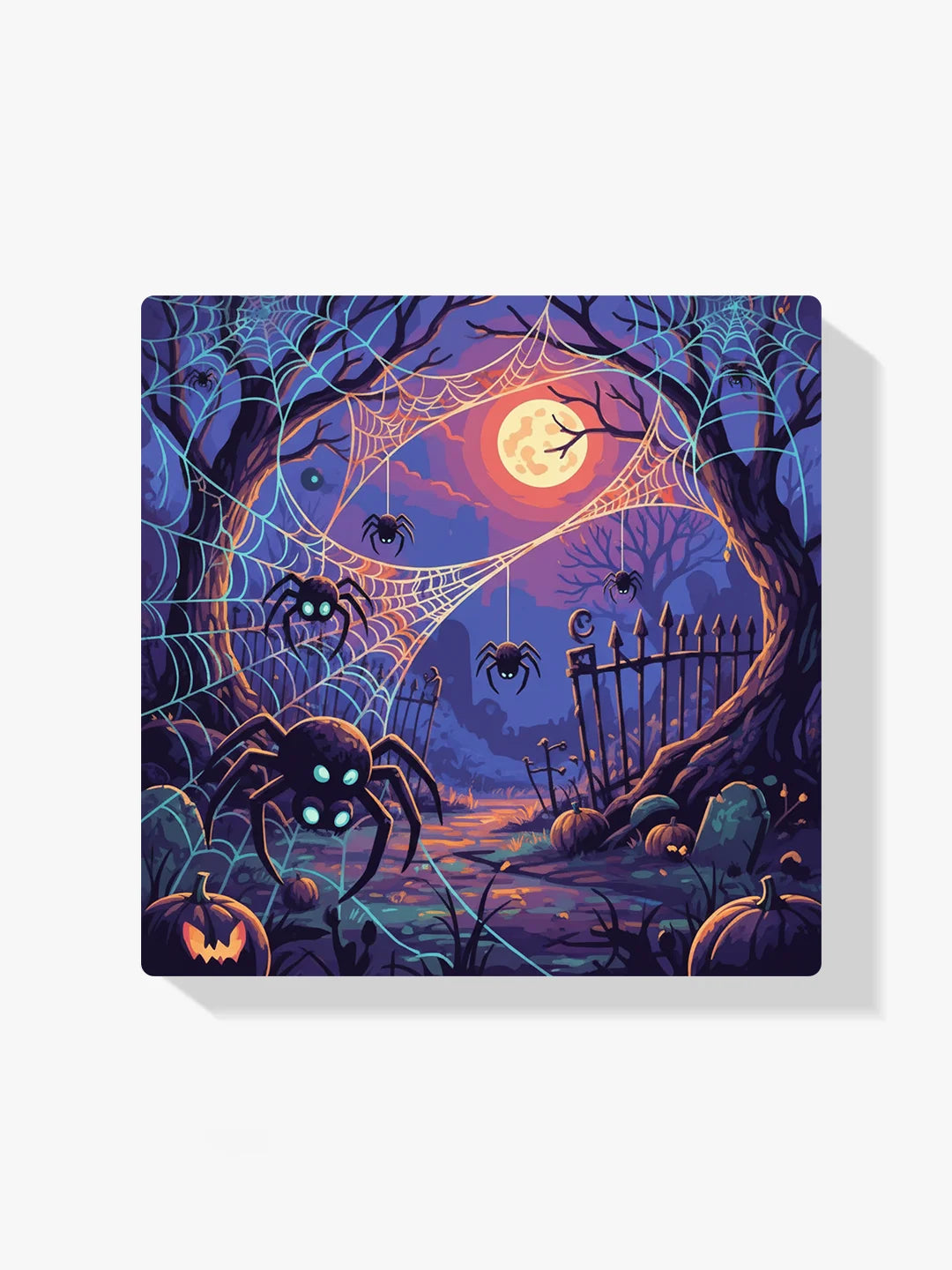 Malen nach Zahlen - Spinnen und Netze Leuchten