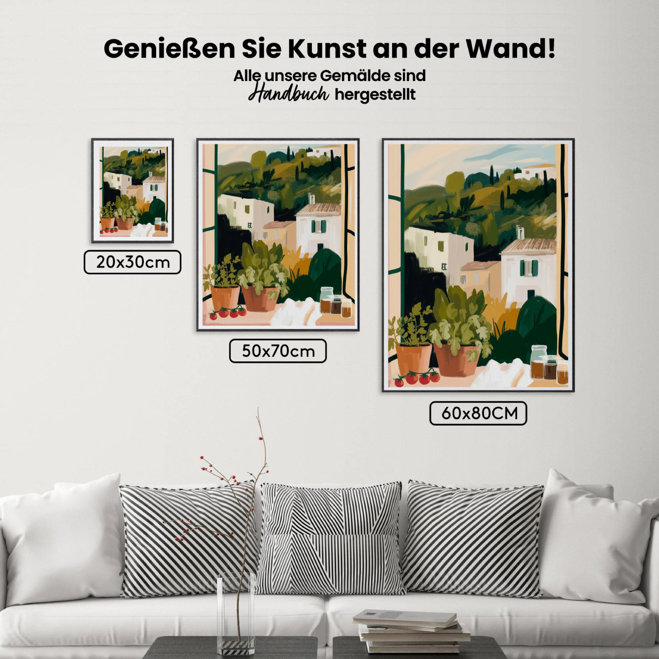 Malen nach Zahlen - Stillleben Dorf