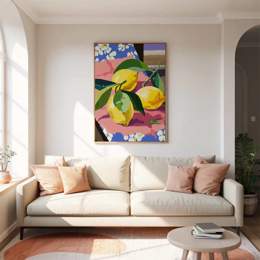 Malen nach Zahlen - Stillleben Zitrone