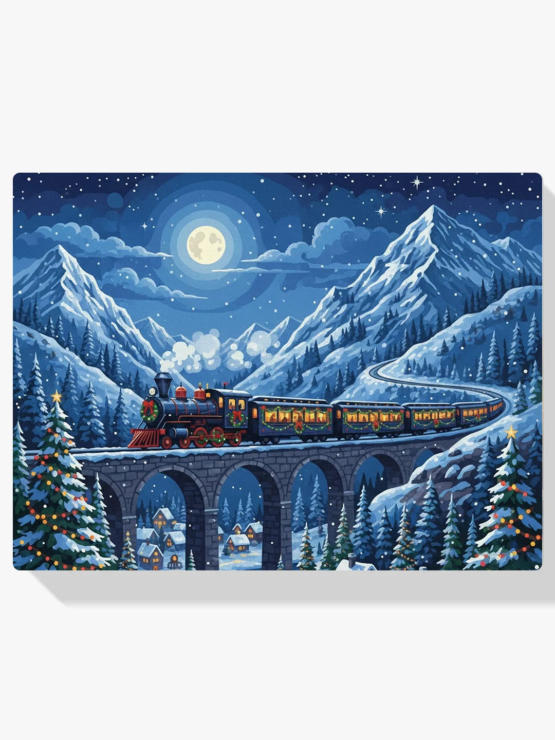 Malen nach Zahlen - Urlaubszug durch die Berge