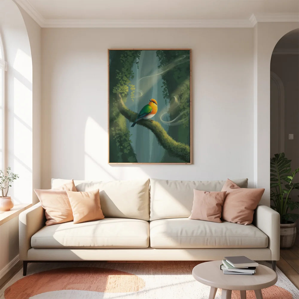 Malen nach Zahlen - Vögel auf einem Ast