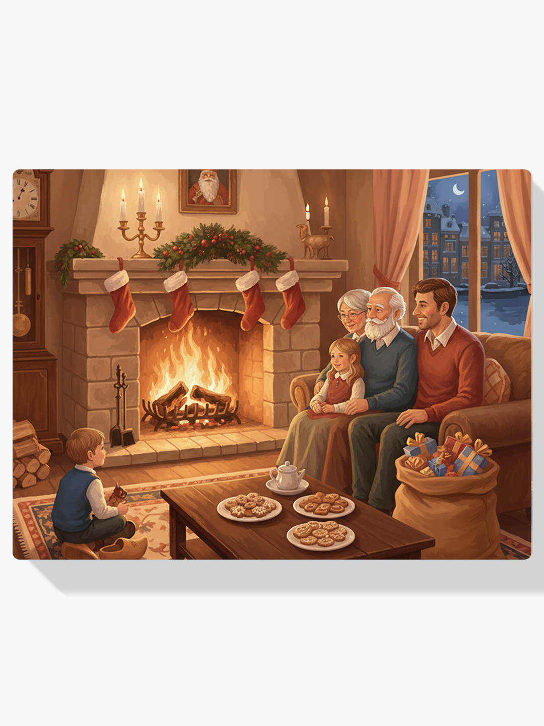 Malen nach Zahlen - Gemeinsam am Feuer