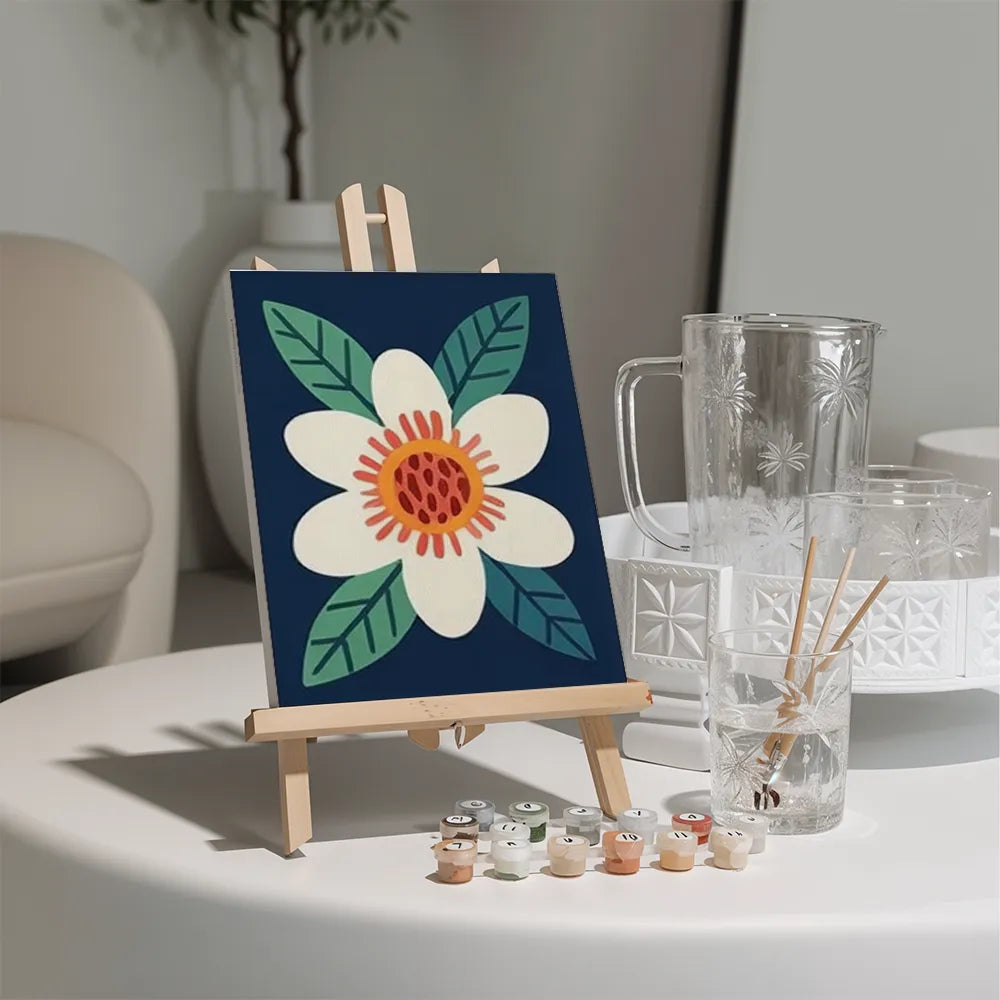 Malen nach Zahlen - 6 Mini-Gemälde | Wilder Pfirsich-Set