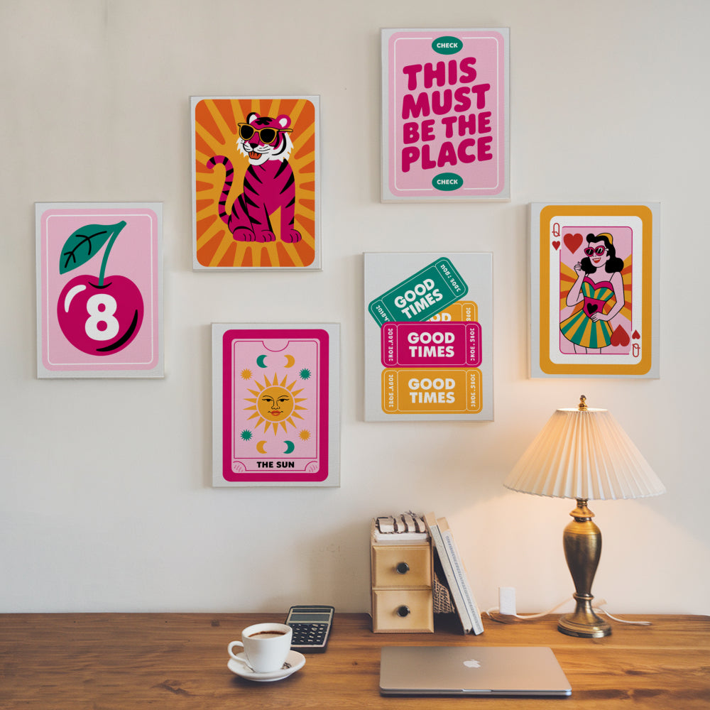 Malen nach Zahlen - 6 Mini-Gemälde | Pop-Art-Spielbuch-Set