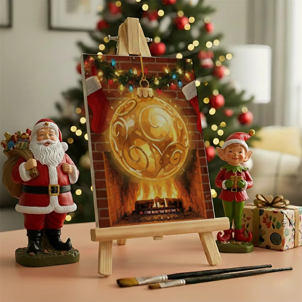 Malen nach Zahlen - 6 Mini-Gemälde | Mini-Ornament Leuchten