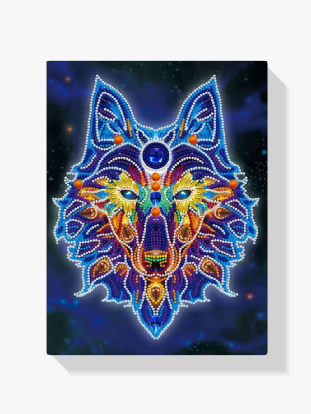 Mystischer Wolf | Glow in the Dark - Malen nach Zahlen