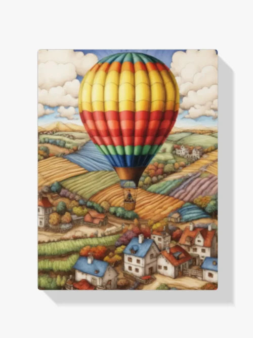 Malen nach Zahlen - Bunter Heißluftballon