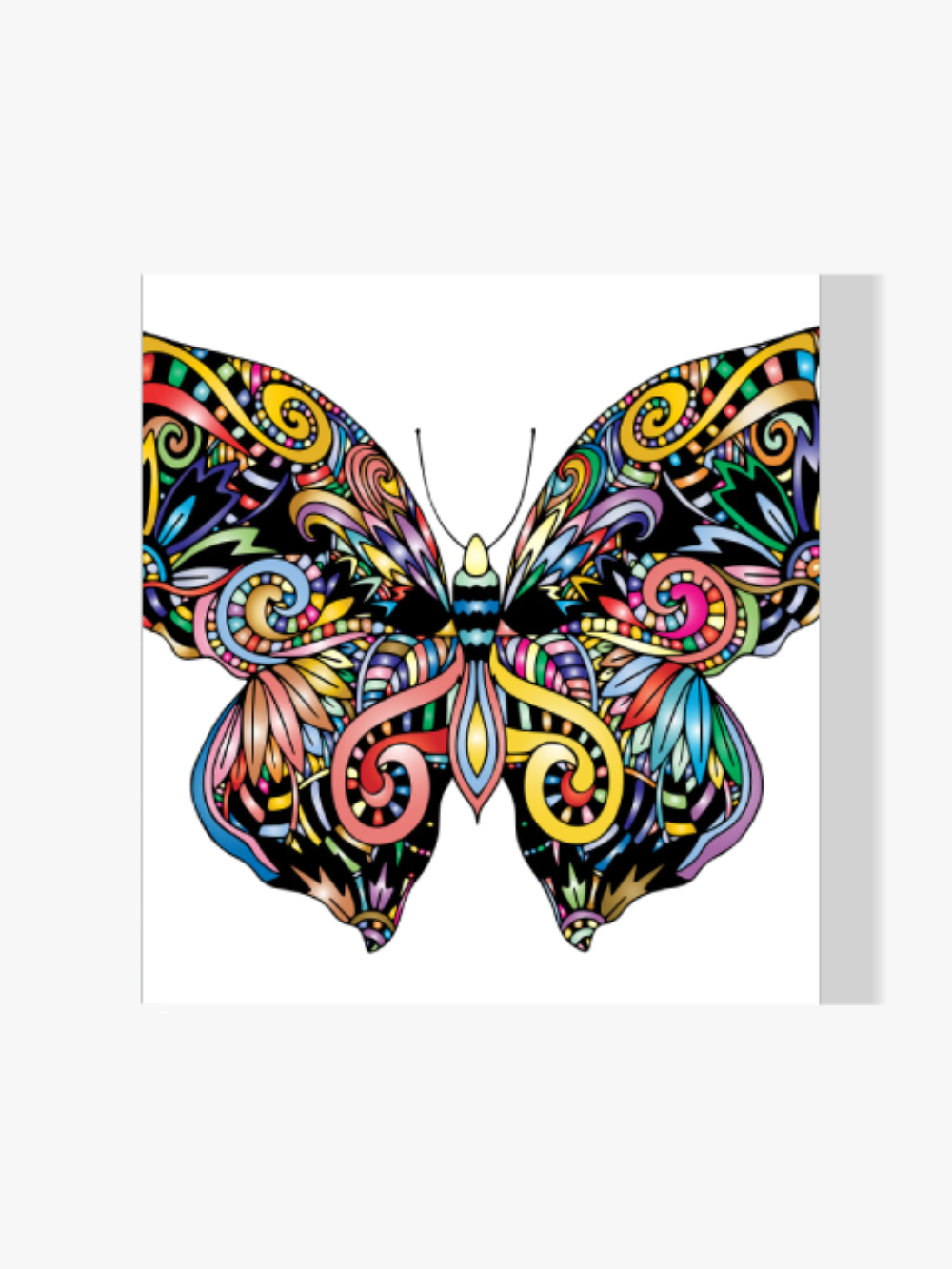 Schmetterling Mandala - Malen nach Zahlen