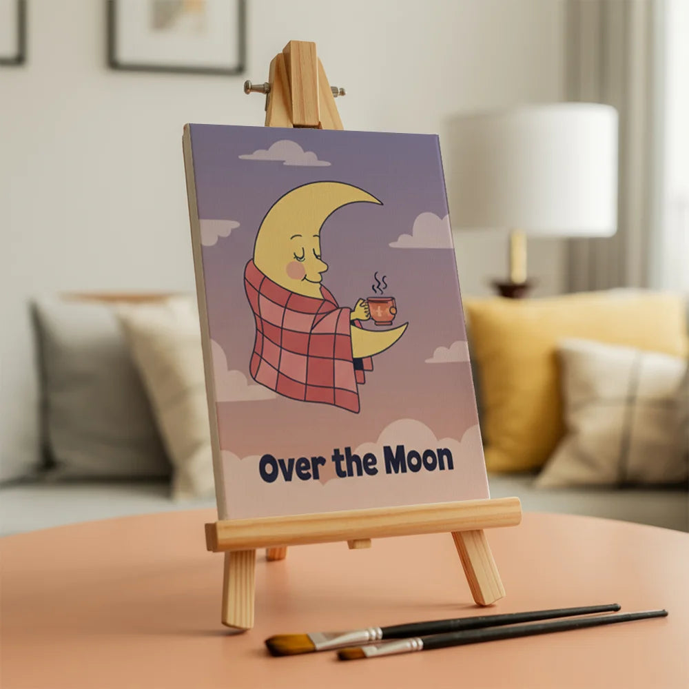 Malen nach Zahlen - 6 Mini-Gemälde | Skurrile Weltraumabenteuer