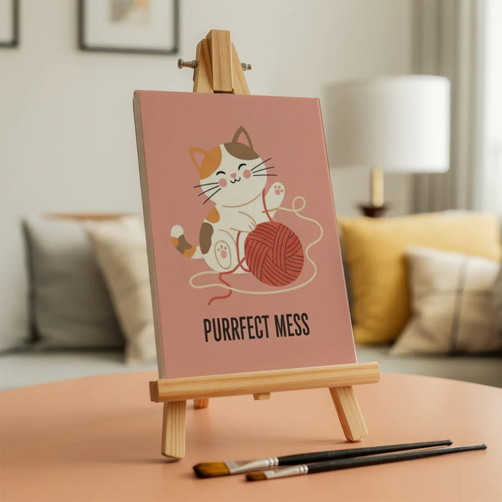 Malen nach Zahlen - 6 Mini-Gemälde | Skurriler Haustierclub