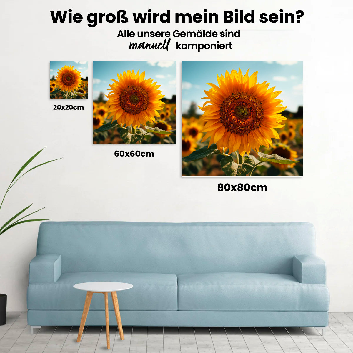 Sonnenblume - Malen nach Zahlen