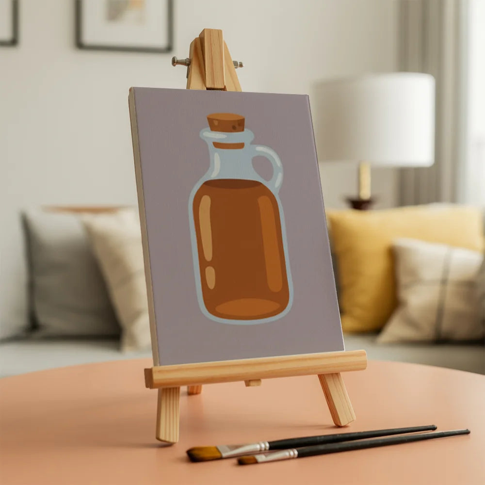 Malen nach Zahlen - 6 Mini-Gemälde | Spaziergang durch den Apfelgarten