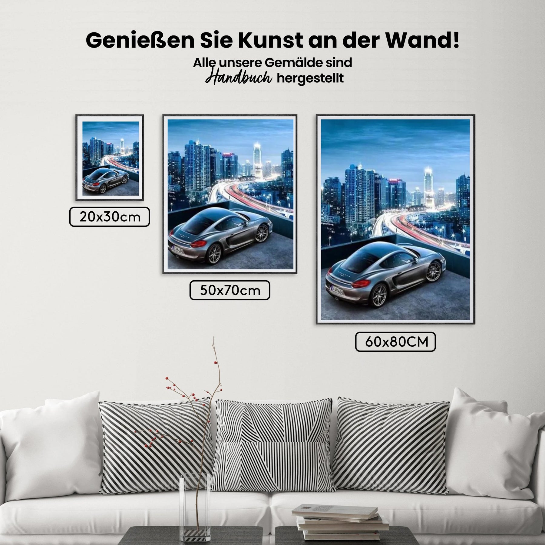 Sportwagen für die Stadt - Malen nach Zahlen