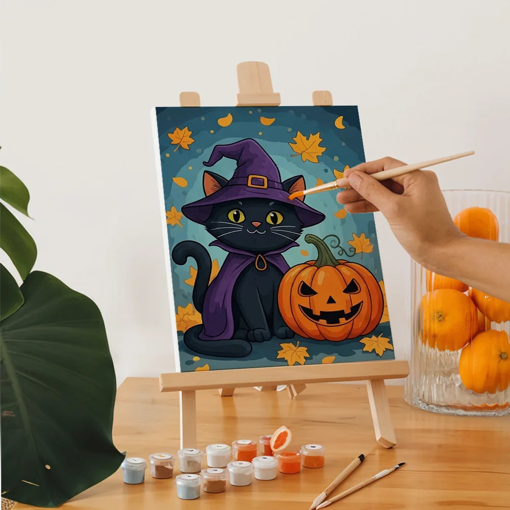 Malen nach Zahlen - 6 Mini-Gemälde | Süßes oder Saures Magie