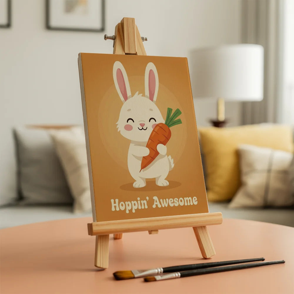 Malen nach Zahlen - 6 Mini-Gemälde | Tierwortspiele-Parade