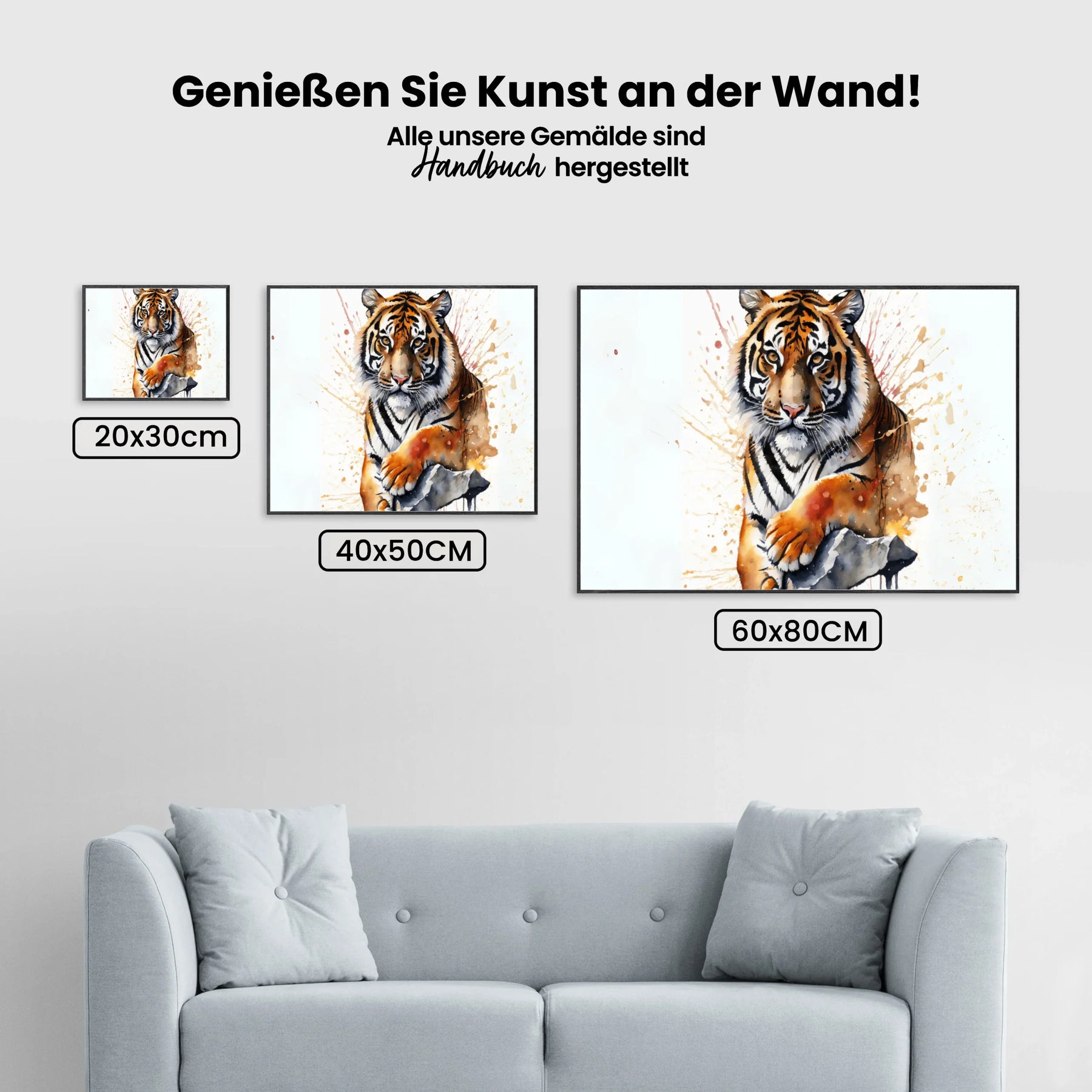 Tiger - Malen nach Zahlen