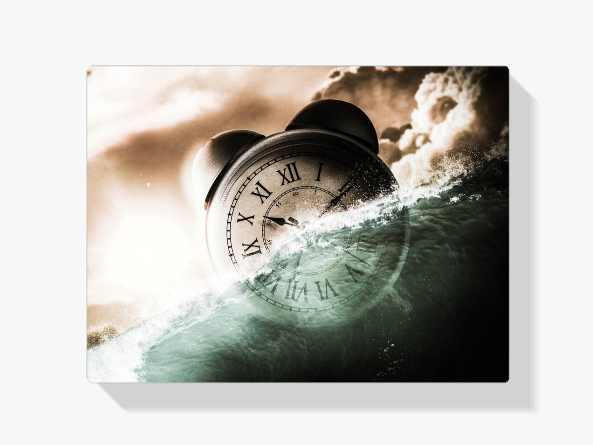 Uhr im Ozean - Malen nach Zahlen