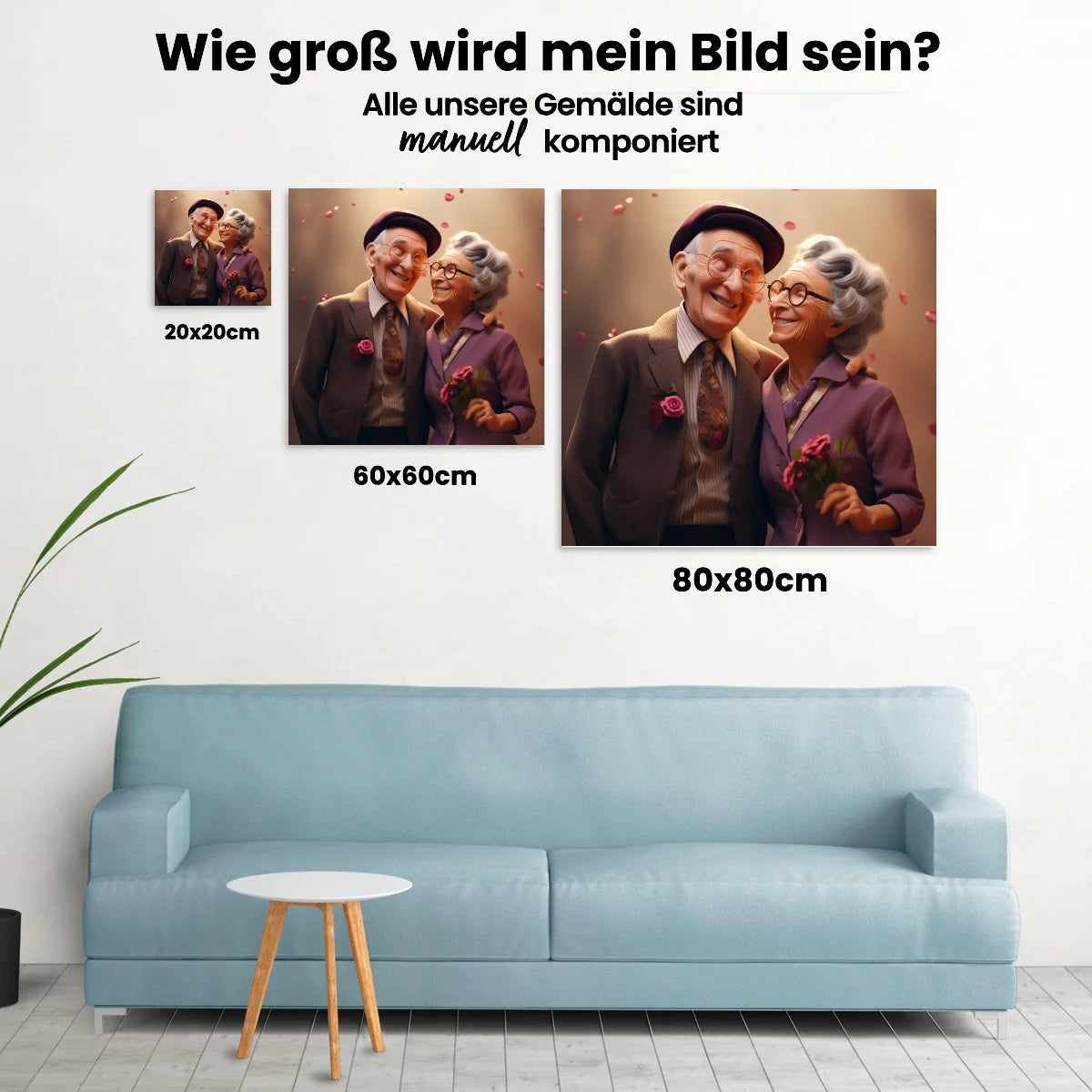 Verliebtes Pärchen - Malen nach Zahlen