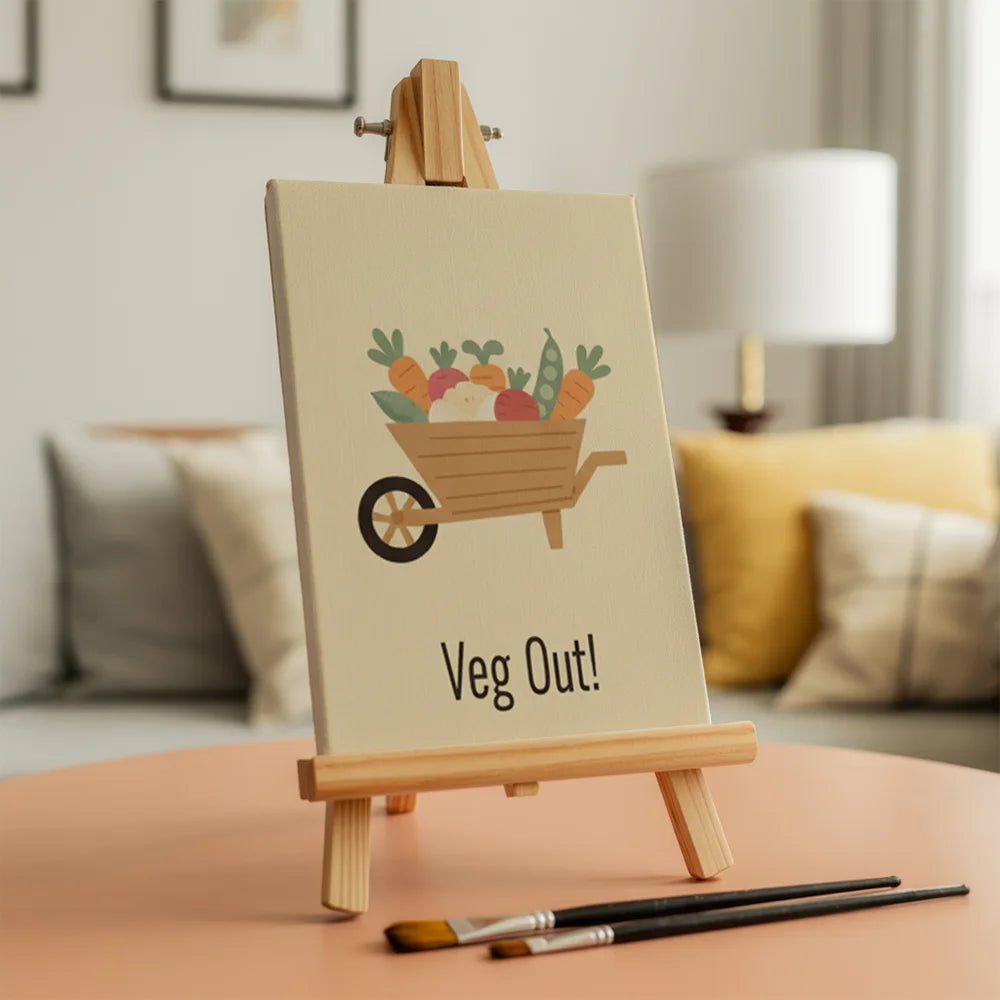 Malen nach Zahlen - 6 Mini-Gemälde | Verspielte Gartenparty