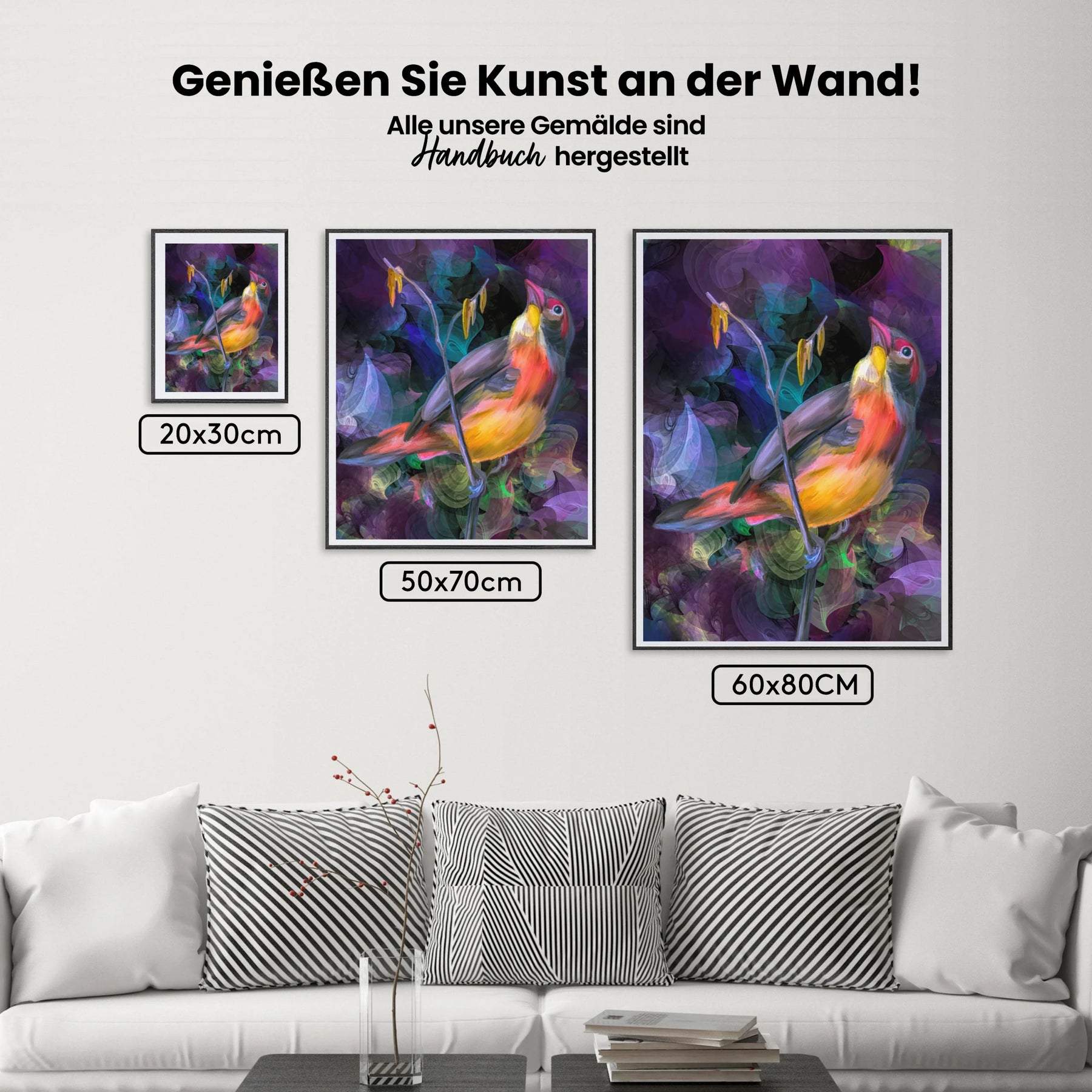 Vogel Bunt - Malen nach Zahlen