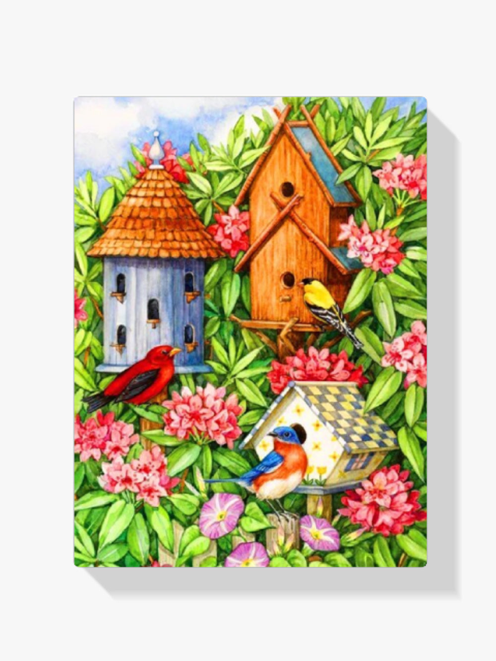 Vogelhäuser - Malen nach Zahlen