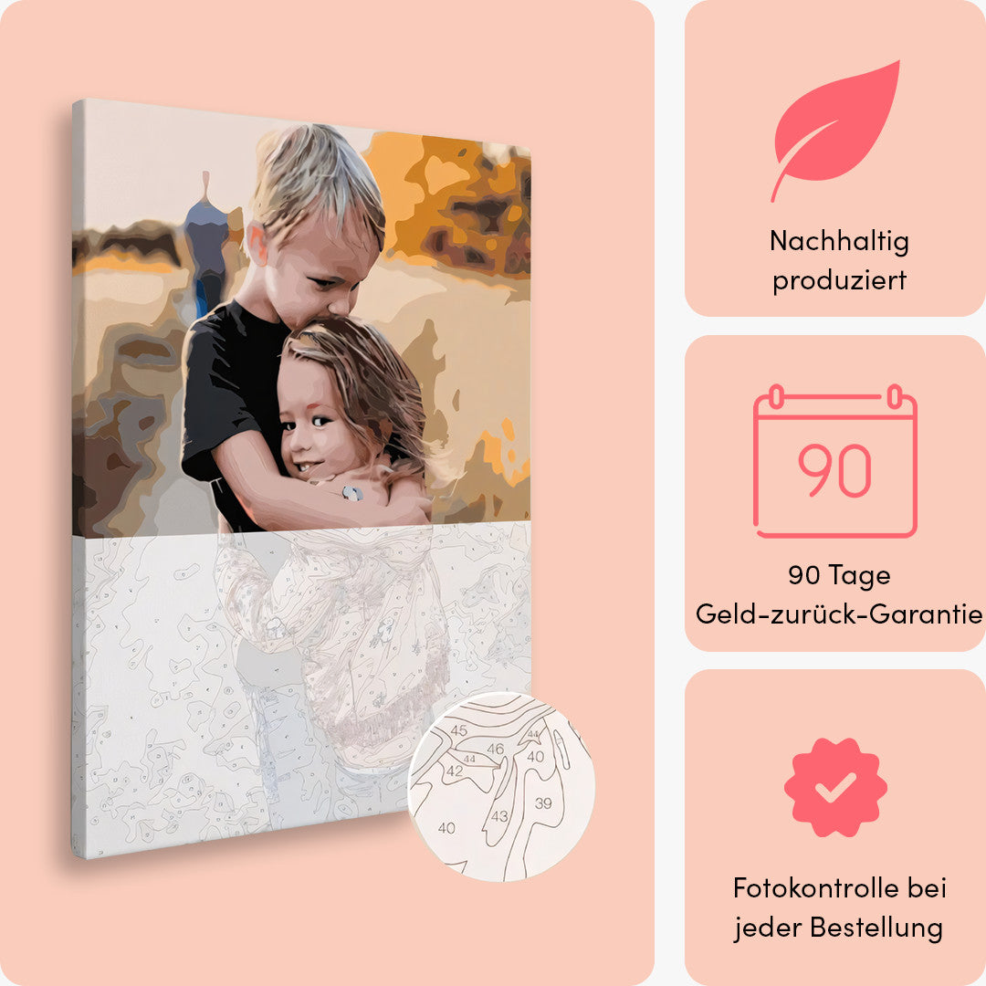 Malen nach Zahlen personalisiert