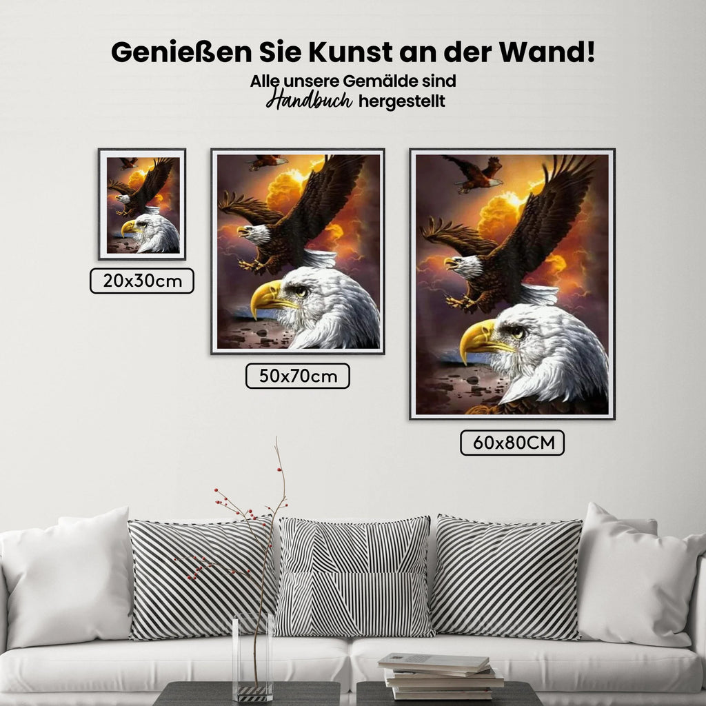 Adler - Malen nach Zahlen