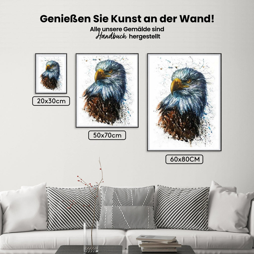 Adler - Malen nach Zahlen