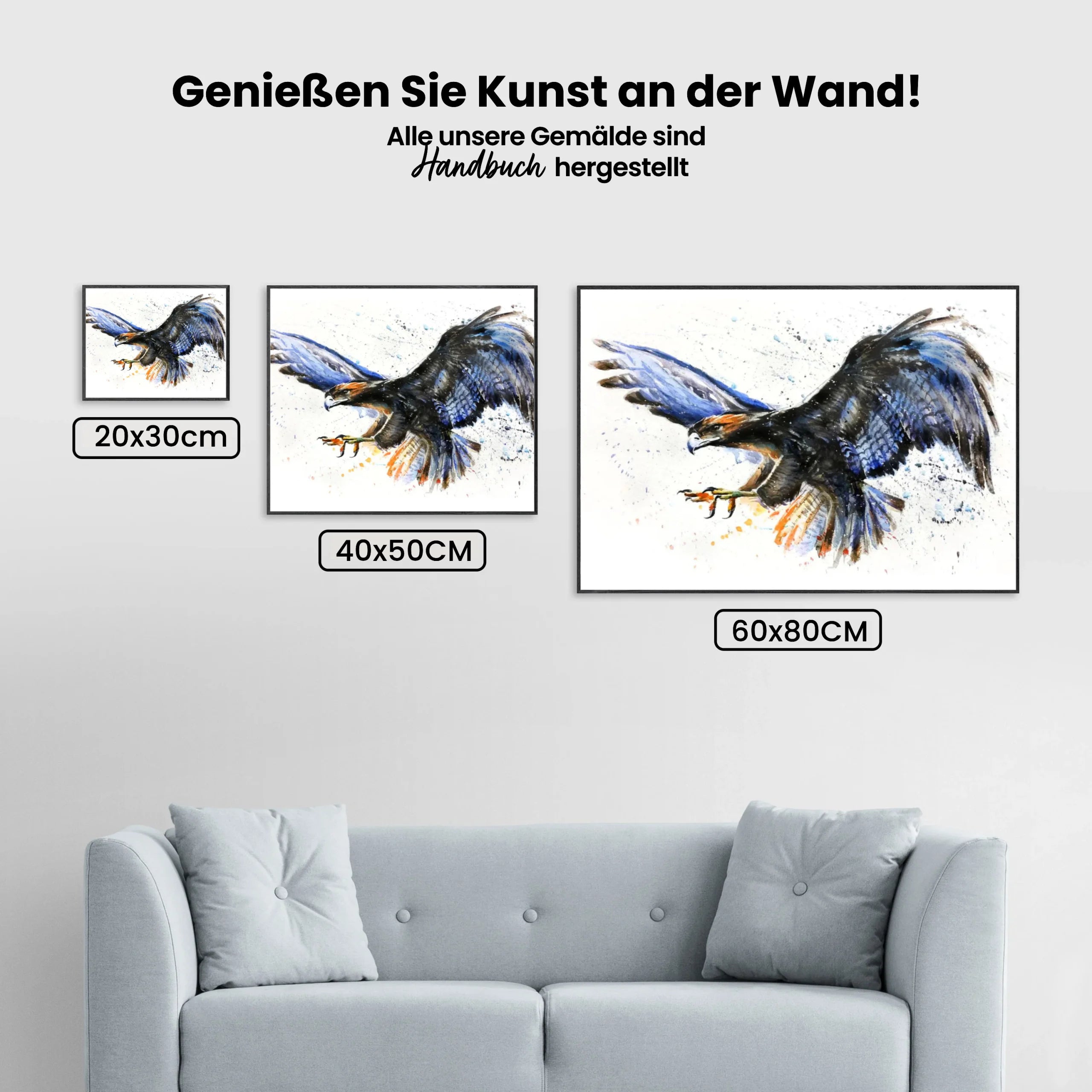 Adler - Malen nach Zahlen